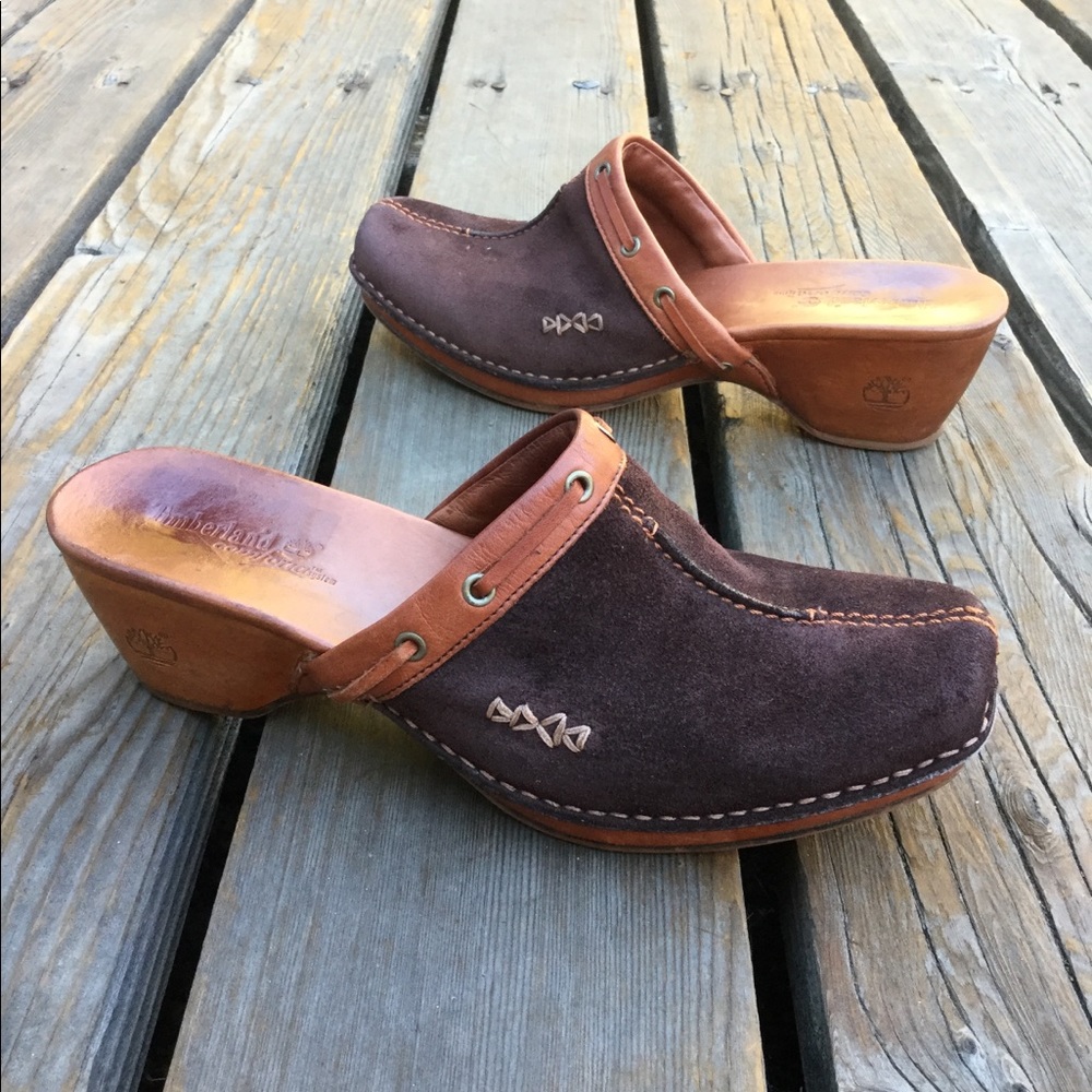 Women’s TIMBERLAND clogs nubuck leather mules
